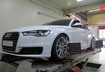 아우디 A6 35TDI 19인치 휠 교체 작업!! 아우디 휠 + A6 40TFSI 스포츠 순정 휠 + 금호 마제스티 솔루스 타이어 255 40 19 장착!! / 인천 서구 석남동