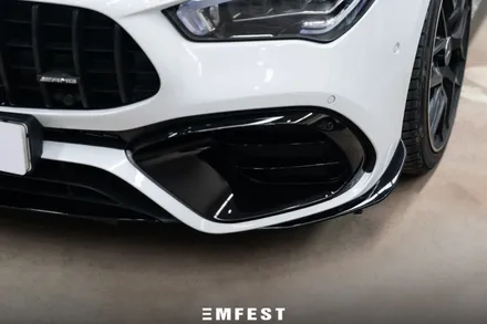 파주랩핑 벤츠 C118 CLA45AMG 프론트범퍼 포인트랩핑 시공후기 / 용인시 처인구 포곡읍