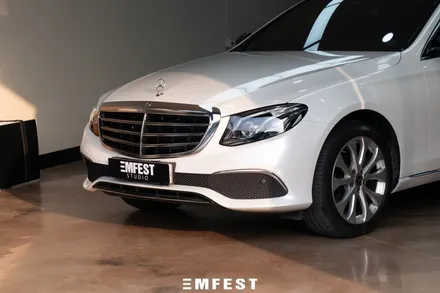부천랩핑 벤츠 W213 E220D 에이버리 화이트펄 전체랩핑 / 용인시 처인구 포곡읍
