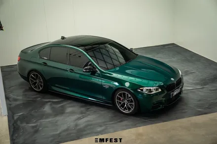 BMW F10 530d전체랩핑 엠페스트디자인 아일오브맨그린 / 용인시 처인구 포곡읍