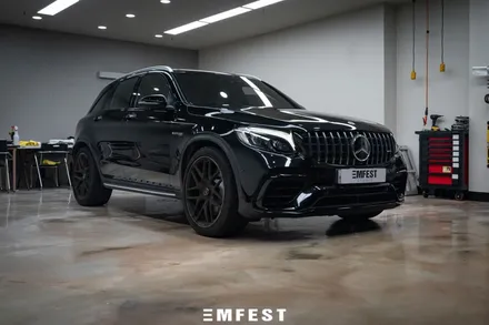 인천랩핑 벤츠 X253 GLC63 AMG 전체크롬죽이기 시공 / 용인시 처인구 포곡읍