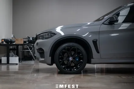 수원랩핑 BMW F16 X6전체랩핑 AX필름 나르도그레이 / 용인시 처인구 포곡읍
