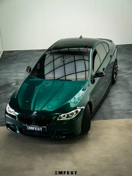 BMW F10 530d전체랩핑 엠페스트디자인 아일오브맨그린 / 용인시 처인구 포곡읍