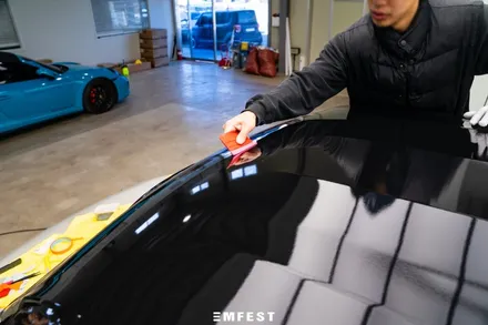 광명랩핑 기아더뉴레이루프스킨 + 사이드미러 유광블랙 랩핑 / 용인시 처인구 포곡읍