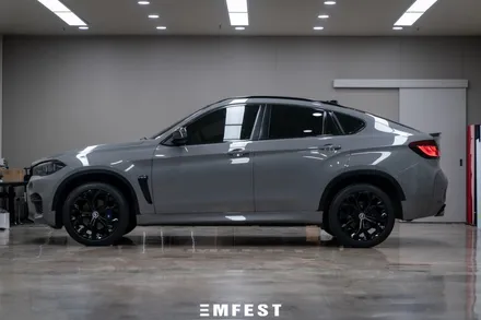 수원랩핑 BMW F16 X6전체랩핑 AX필름 나르도그레이 / 용인시 처인구 포곡읍