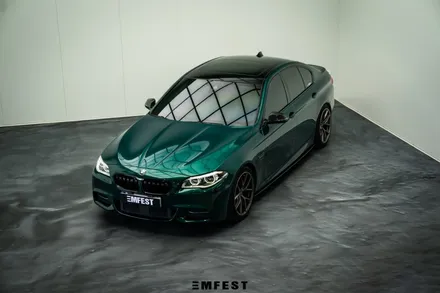 BMW F10 530d전체랩핑 엠페스트디자인 아일오브맨그린 / 용인시 처인구 포곡읍
