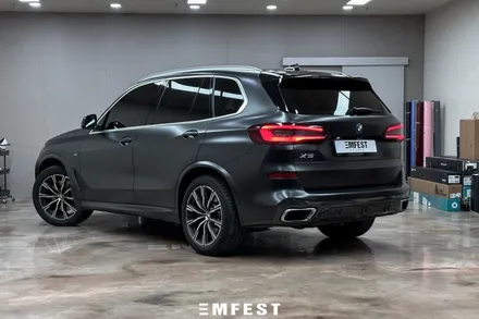 인천랩핑 BMW G05 X5전체랩핑 에이버리 사틴블랙락그레이메탈릭 시공후기 / 용인시 처인구 포곡읍