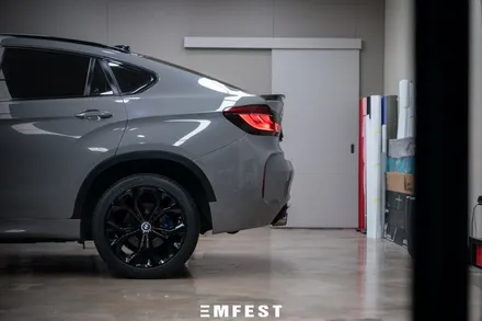 수원랩핑 BMW F16 X6전체랩핑 AX필름 나르도그레이 / 용인시 처인구 포곡읍