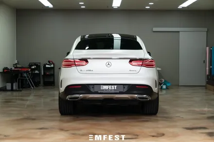 강남랩핑 벤츠 W166 GLE쿠페전체랩핑 3M2080 사틴화이트펄 / 용인시 처인구 포곡읍