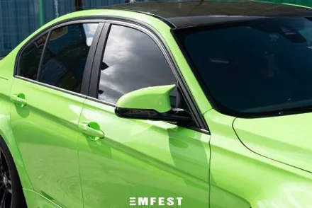 용인랩핑 BMW F80 M3전체랩핑 이노즈텍 애시드그린 / 용인시 처인구 포곡읍