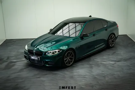 BMW F10 530d전체랩핑 엠페스트디자인 아일오브맨그린 / 용인시 처인구 포곡읍