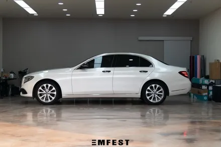 부천랩핑 벤츠 W213 E220D 에이버리 화이트펄 전체랩핑 / 용인시 처인구 포곡읍