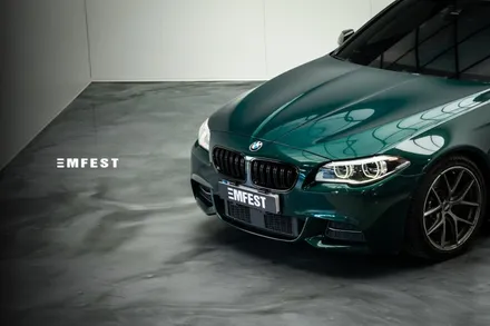 BMW F10 530d전체랩핑 엠페스트디자인 아일오브맨그린 / 용인시 처인구 포곡읍