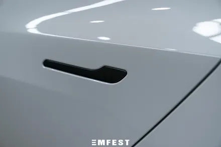인천랩핑 테슬라모델3 AX 고광도필름 초크그레이 전체랩핑 + 크롬딜리트 / 용인시 처인구 포곡읍