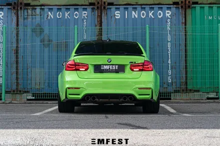 용인랩핑 BMW F80 M3전체랩핑 이노즈텍 애시드그린 / 용인시 처인구 포곡읍
