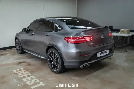 인천랩핑 벤츠 GLC43AMG쿠페 3M2080사틴다크그레이 전체랩핑 / 용인시 처인구 포곡읍