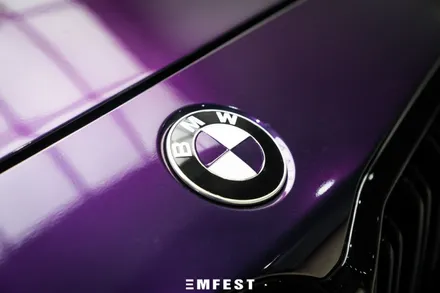 강남랩핑 BMW F87 M2컴페티션전체랩핑 이노즈텍 미드나잇퍼플로 보라돌이 만들기! / 용인시 처인구 포곡읍