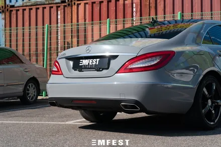 시흥랩핑 벤츠 CLS350D전체랩핑 3M애쉬그레이 시공후기 / 용인시 처인구 포곡읍