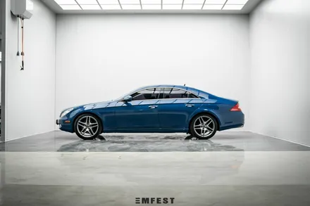 판교랩핑 벤츠 W219 CLS350전체랩핑 포르쉐 넵튠블루로 더욱 클래식하게 연출하기 / 용인시 처인구 포곡읍