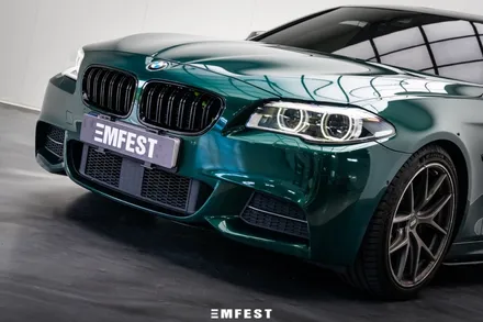 BMW F10 530d전체랩핑 엠페스트디자인 아일오브맨그린 / 용인시 처인구 포곡읍