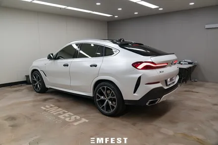 인천랩핑 BMW G06 X6 에이버리 사틴화이트펄 전체랩핑 / 용인시 처인구 포곡읍