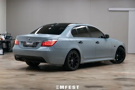 인천랩핑 BMW E60 528i 3M2080 사틴배틀쉽그레이 전체랩핑 / 용인시 처인구 포곡읍