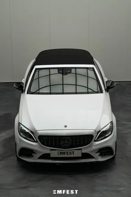 분당랩핑 벤츠 W205 C43AMG카브리올레전체랩핑 이노즈텍 메탈릭 펄화이트 / 용인시 처인구 포곡읍