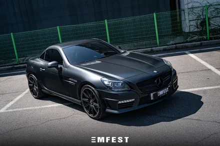 [엠페스트] 벤츠 SLK55AMG(R172)전체랩핑 에이버리 사틴블랙락그레이메탈릭 /인천랩핑/청라랩핑/김포랩핑/파주랩핑/일산랩핑/시흥랩핑/부천랩핑 / 용인시 처인구 포곡읍
