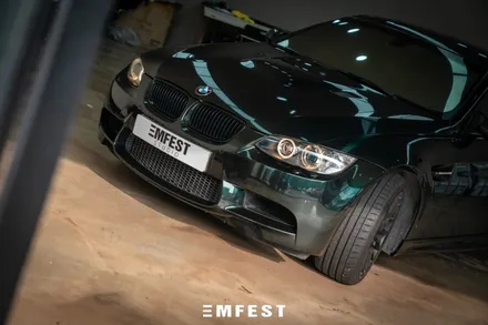 [엠페스트] 인천랩핑,청라랩핑,일산랩핑 엠페스트스튜디오! BMW E92 M3쿠페전체랩핑 AX 고광도필름 메탈릭에메랄드 / 용인시 처인구 포곡읍