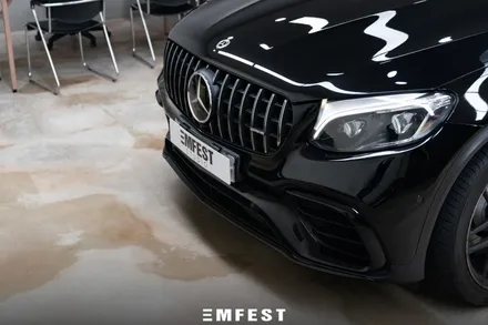 인천랩핑 벤츠 X253 GLC63 AMG 전체크롬죽이기 시공 / 용인시 처인구 포곡읍