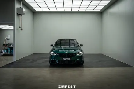 BMW F10 530d전체랩핑 엠페스트디자인 아일오브맨그린 / 용인시 처인구 포곡읍