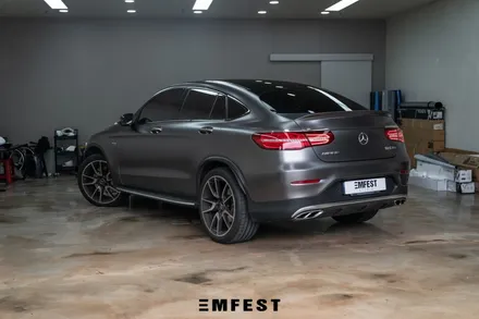 인천랩핑 벤츠 GLC43AMG쿠페 3M2080사틴다크그레이 전체랩핑 / 용인시 처인구 포곡읍