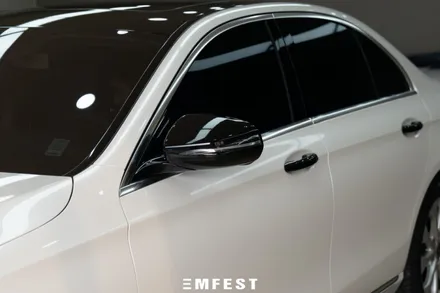 부천랩핑 벤츠 W213 E220D 에이버리 화이트펄 전체랩핑 / 용인시 처인구 포곡읍