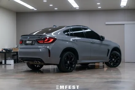 수원랩핑 BMW F16 X6전체랩핑 AX필름 나르도그레이 / 용인시 처인구 포곡읍