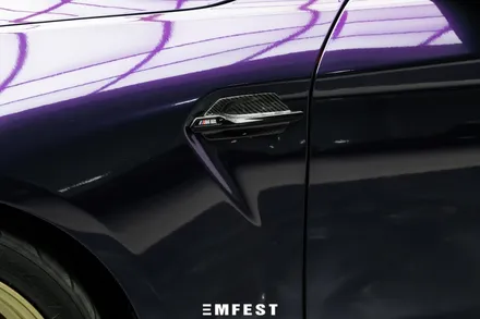 강남랩핑 BMW F87 M2컴페티션전체랩핑 이노즈텍 미드나잇퍼플로 보라돌이 만들기! / 용인시 처인구 포곡읍
