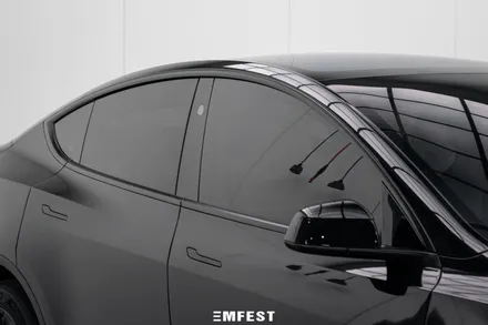 천안랩핑 모델Y주니퍼전체랩핑 순정 다이아몬드블랙으로 연출했어요! / 용인시 처인구 포곡읍