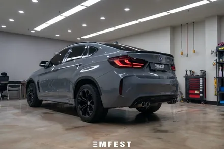 수원랩핑 BMW F16 X6전체랩핑 AX필름 나르도그레이 / 용인시 처인구 포곡읍