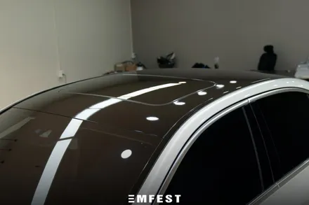 부천랩핑 벤츠 W213 E220D 에이버리 화이트펄 전체랩핑 / 용인시 처인구 포곡읍