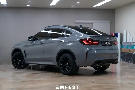수원랩핑 BMW F16 X6전체랩핑 AX필름 나르도그레이 / 용인시 처인구 포곡읍