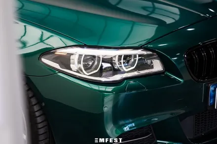 BMW F10 530d전체랩핑 엠페스트디자인 아일오브맨그린 / 용인시 처인구 포곡읍