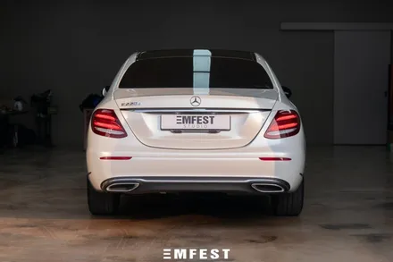 부천랩핑 벤츠 W213 E220D 에이버리 화이트펄 전체랩핑 / 용인시 처인구 포곡읍