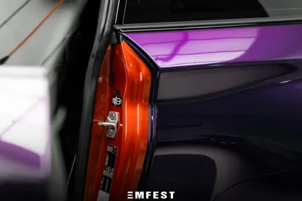 강남랩핑 BMW F87 M2컴페티션전체랩핑 이노즈텍 미드나잇퍼플로 보라돌이 만들기! / 용인시 처인구 포곡읍