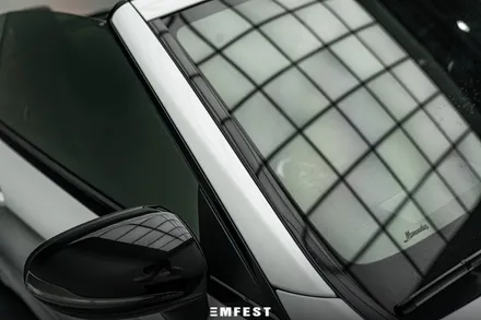 분당랩핑 벤츠 W205 C43AMG카브리올레전체랩핑 이노즈텍 메탈릭 펄화이트 / 용인시 처인구 포곡읍