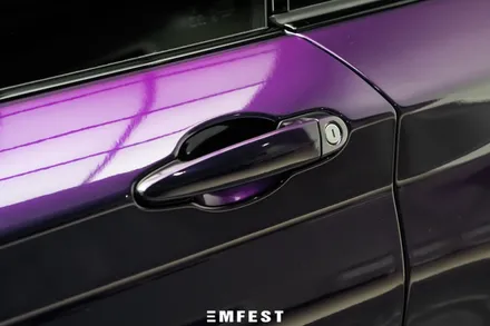 강남랩핑 BMW F87 M2컴페티션전체랩핑 이노즈텍 미드나잇퍼플로 보라돌이 만들기! / 용인시 처인구 포곡읍