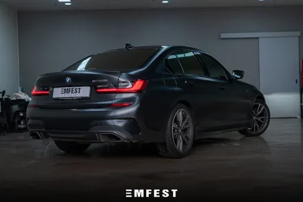 [엠페스트] 인천랩핑 엠페스트스튜디오! BMW G20 M340i전체랩핑 에이버리 사틴블랙락그레이메탈릭 추천 / 용인시 처인구 포곡읍