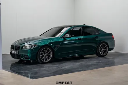 BMW F10 530d전체랩핑 엠페스트디자인 아일오브맨그린 / 용인시 처인구 포곡읍