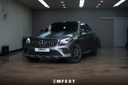 인천랩핑 벤츠 GLC43AMG쿠페 3M2080사틴다크그레이 전체랩핑 / 용인시 처인구 포곡읍