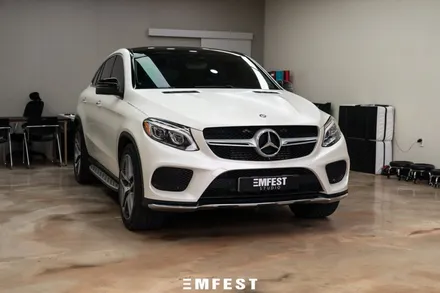 강남랩핑 벤츠 W166 GLE쿠페전체랩핑 3M2080 사틴화이트펄 / 용인시 처인구 포곡읍