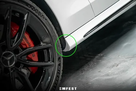 분당랩핑 벤츠 W205 C43AMG카브리올레전체랩핑 이노즈텍 메탈릭 펄화이트 / 용인시 처인구 포곡읍