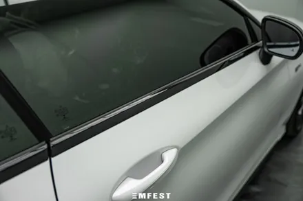 분당랩핑 벤츠 W205 C43AMG카브리올레전체랩핑 이노즈텍 메탈릭 펄화이트 / 용인시 처인구 포곡읍